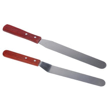 Load image into Gallery viewer, Stainless Steel with Wooden Handle Decorating Spatula