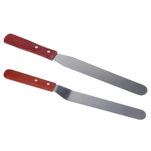 Stainless Steel with Wooden Handle Decorating Spatula